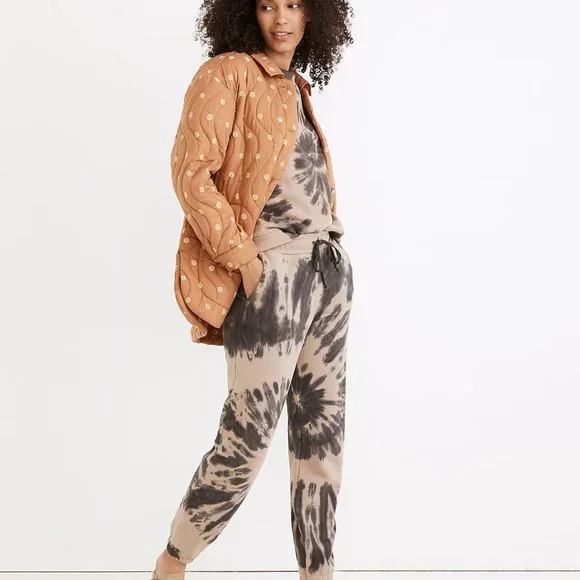 Madewell (Re)sourced Cotton Retro Sweatpants in Swirl Tie-Dye - Picture 3 of 6